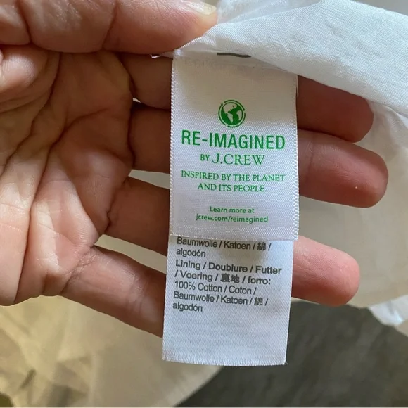 J.Crew Smocked Puff Sleeve Midi Dress Lined Cottagecore Ruffle Hem Size 2X - Picture 8 of 11